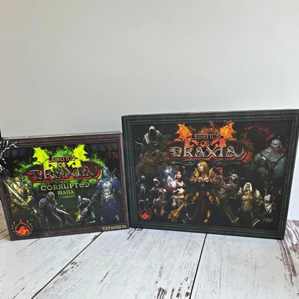 Mythica Gaming Legends of Draxia 2nd Ed + Corrupted Mana Expansion 1-6P 10+